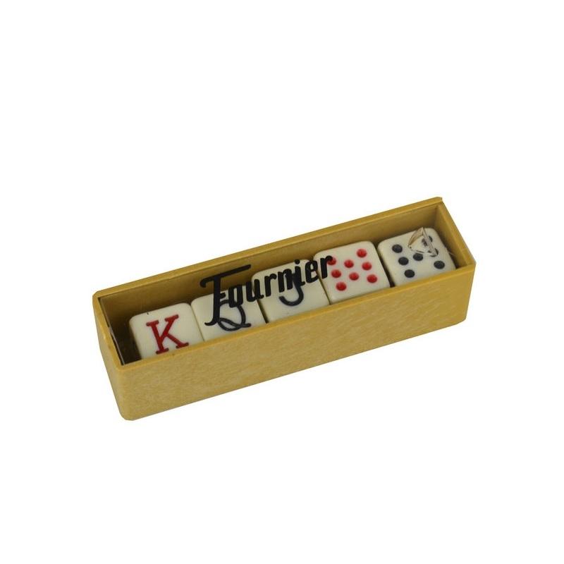 DADOS DE POKER JUEGO DE 5 DADOS EN CAJA