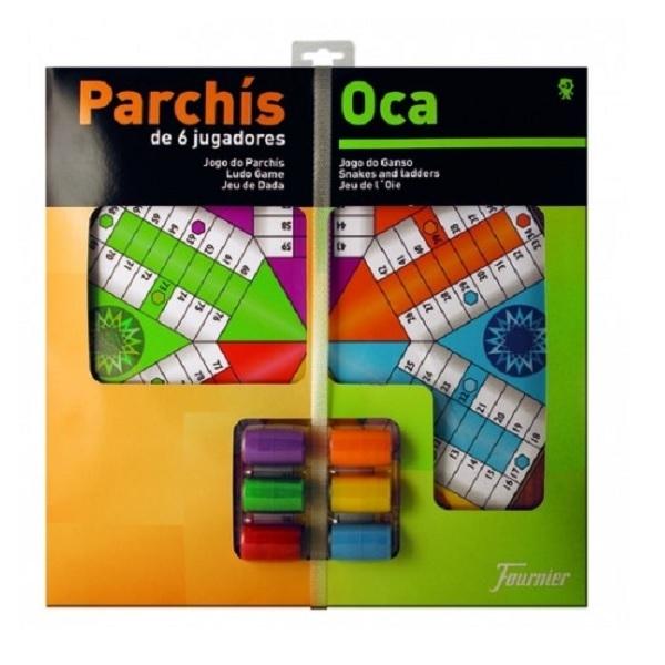 TABLERO DE PARCHIS OCA 40X40 CON ACCESORIOS