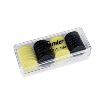 FICHAS DE DAMAS EN CAJA DE PLASTICO JUEGO FOURNIER