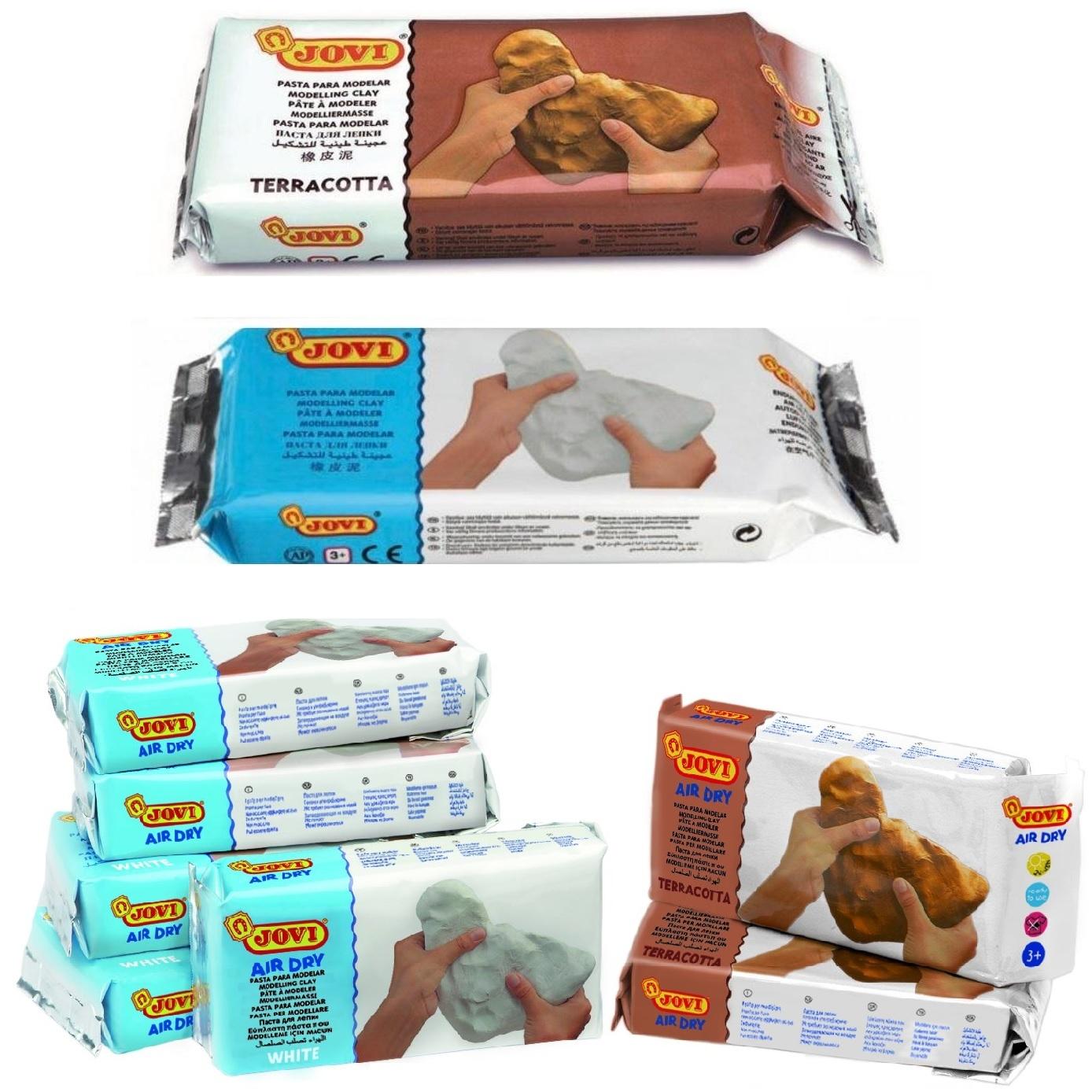 PASTA PARA MODELAR ARCILLA JOVI BLANCA O TERRACOTA MARRON BARRO