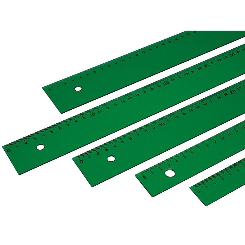 REGLA 40CM VERDE FABER CASTELL GRADUADA 814