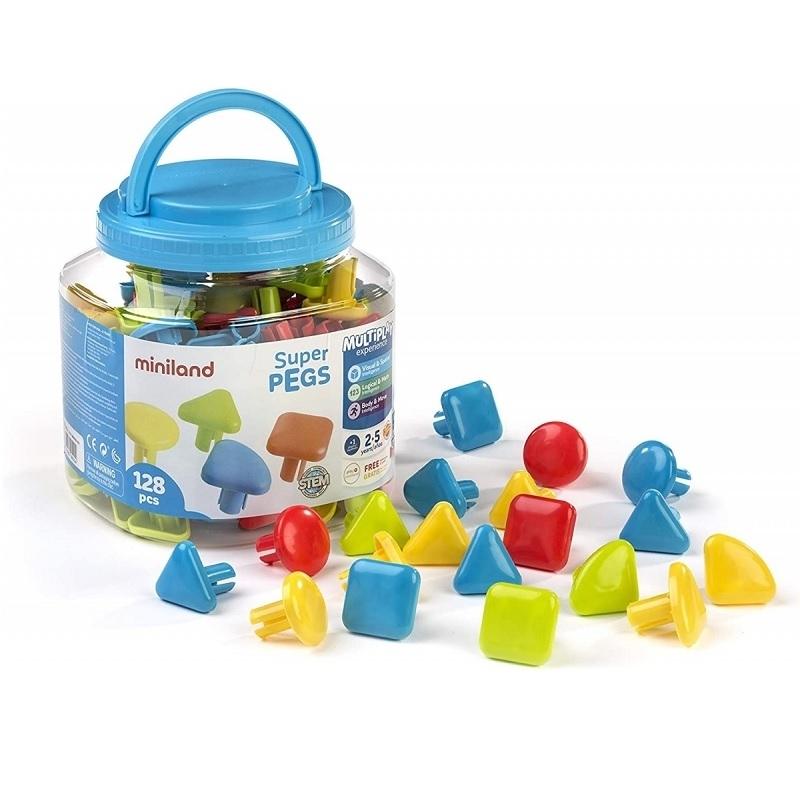 SUPERPEGS 128 PCS. BRIGHT C. MINILAND