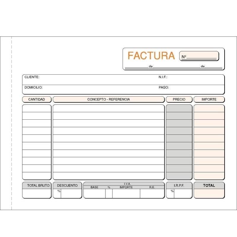 TALONARIO FACTURAS 4 APAISADO LOAN