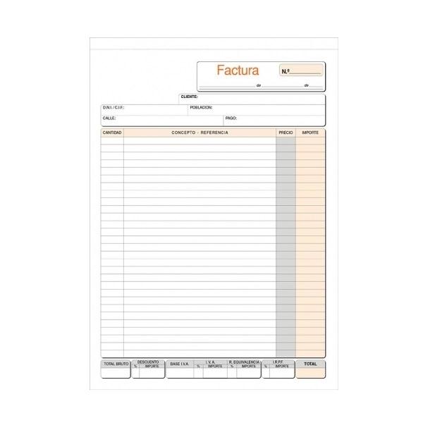 TALONARIO FACTURAS FOLIO NATURAL DUPLICADO LOAN 73D T56