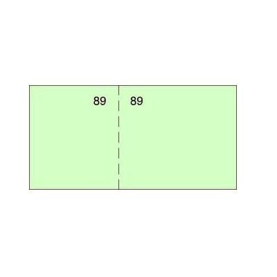 VALE DE CAJA 11X5CM 1/6 NUMERADOS LOAN VERDE