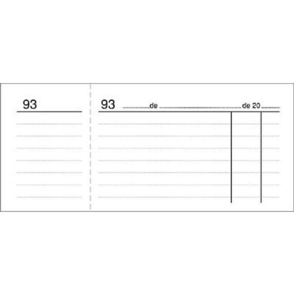 TALONARIO VALES DE CAJA  NUMERADOS LOAN BLANCO T-23 (1 AL 100)