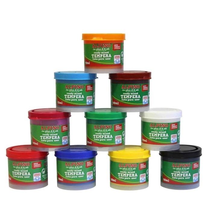 TEMPERA ALPINO 40ML BOTE NEGRO