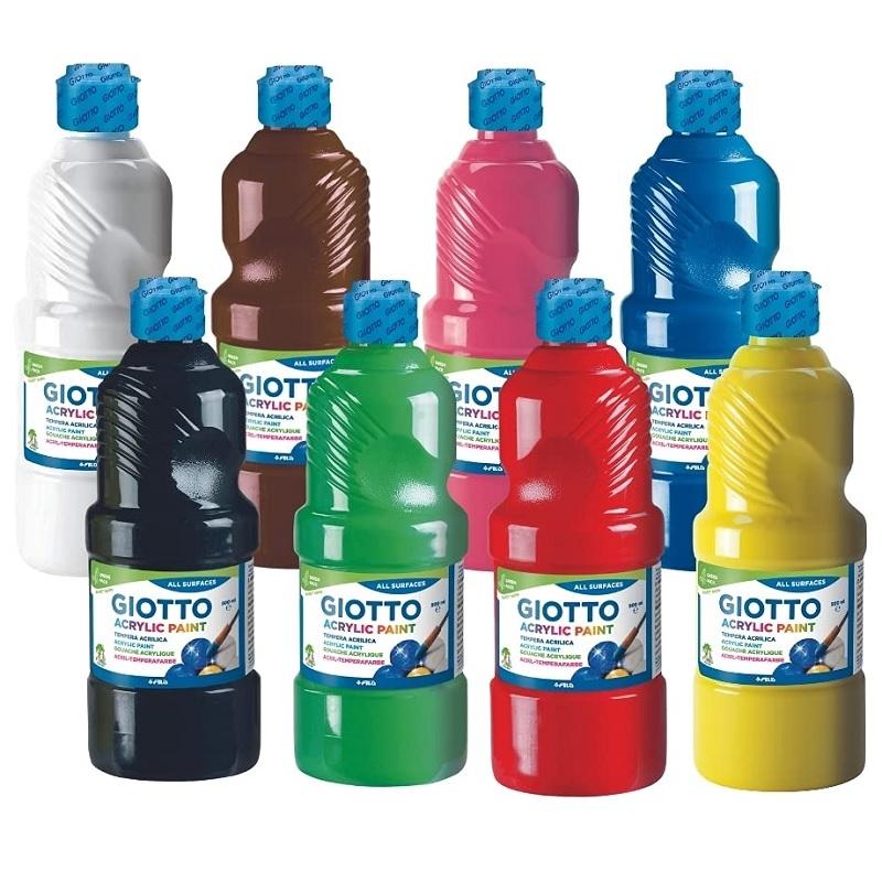 TEMPERA PINTURA ACRILICA GIOTTO 500ML AMARILLO