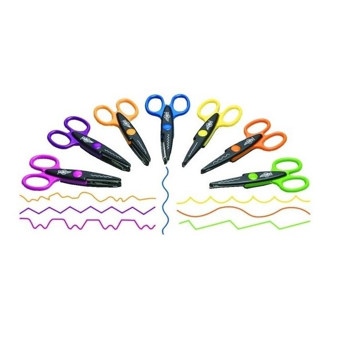 TIJERAS FAIBO DENTADA 13CM AZUL