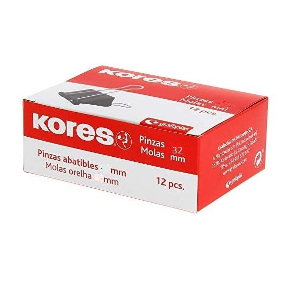 PINZAS PALA ABATIBLE  32MM KORES CAJA 12 UNIDADESREF.00026600