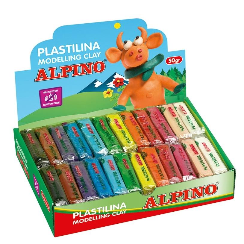 PLASTILINAS ALPINO PACK 24UDS 50GR COLORES SURTIDOS DP000915