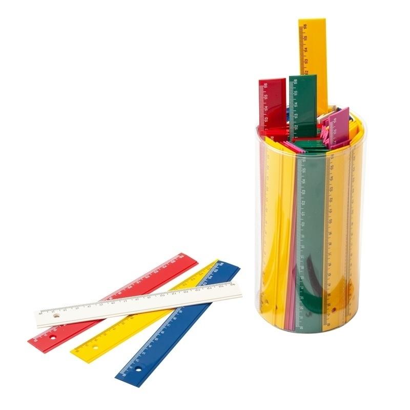 REGLA 16CM PLASTICO OPACAS BOTE DE 100  FAIBO 816-00