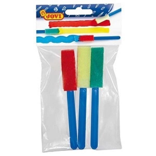 PINCEL PEQUEÑO ESPUMA BOLSA 3 UNIDADES JOVI 813