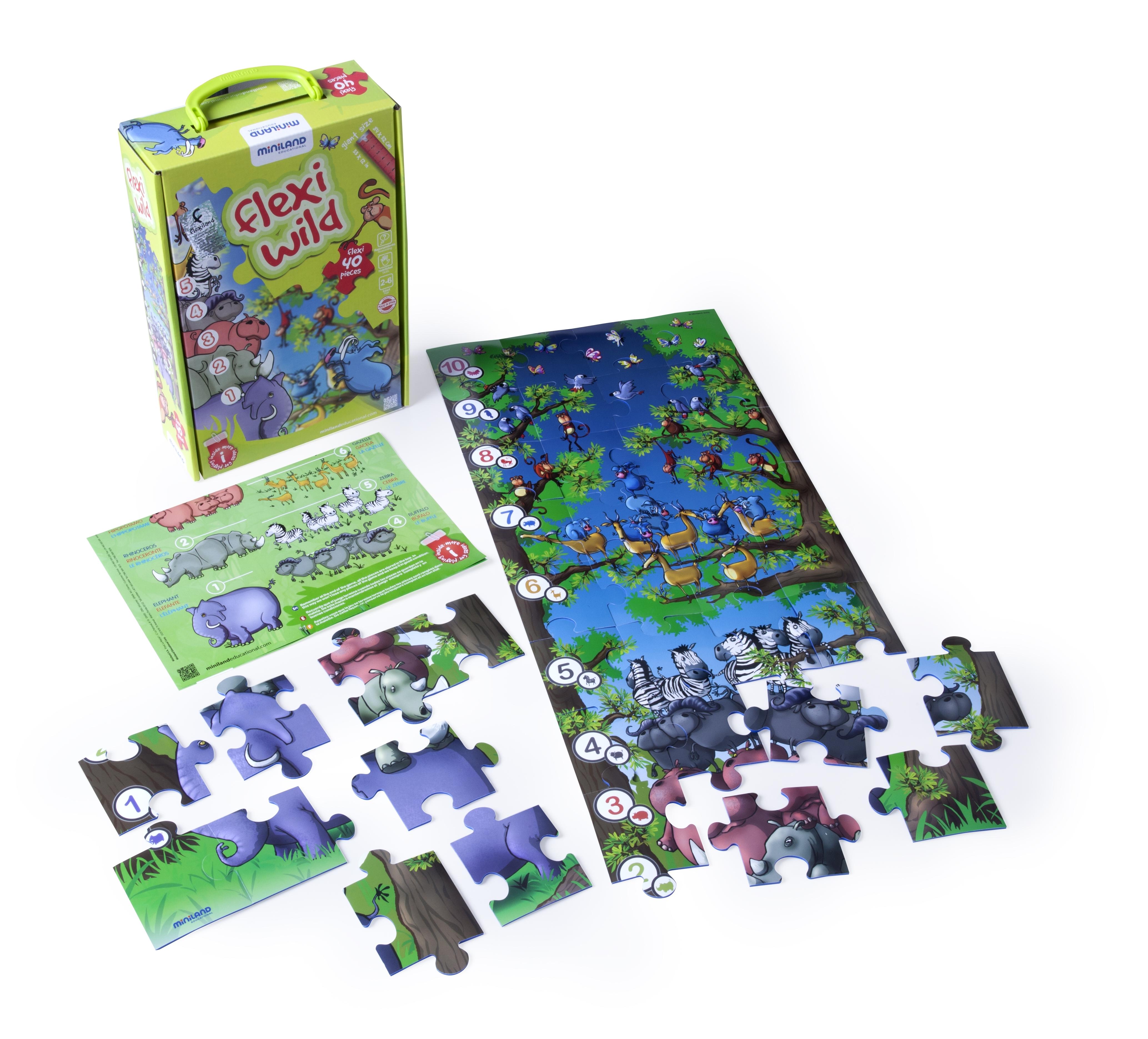 JUEGO MAXI PUZZLE: ANIMALITOS Y NUMEROS - ESTUCHE MINILAND