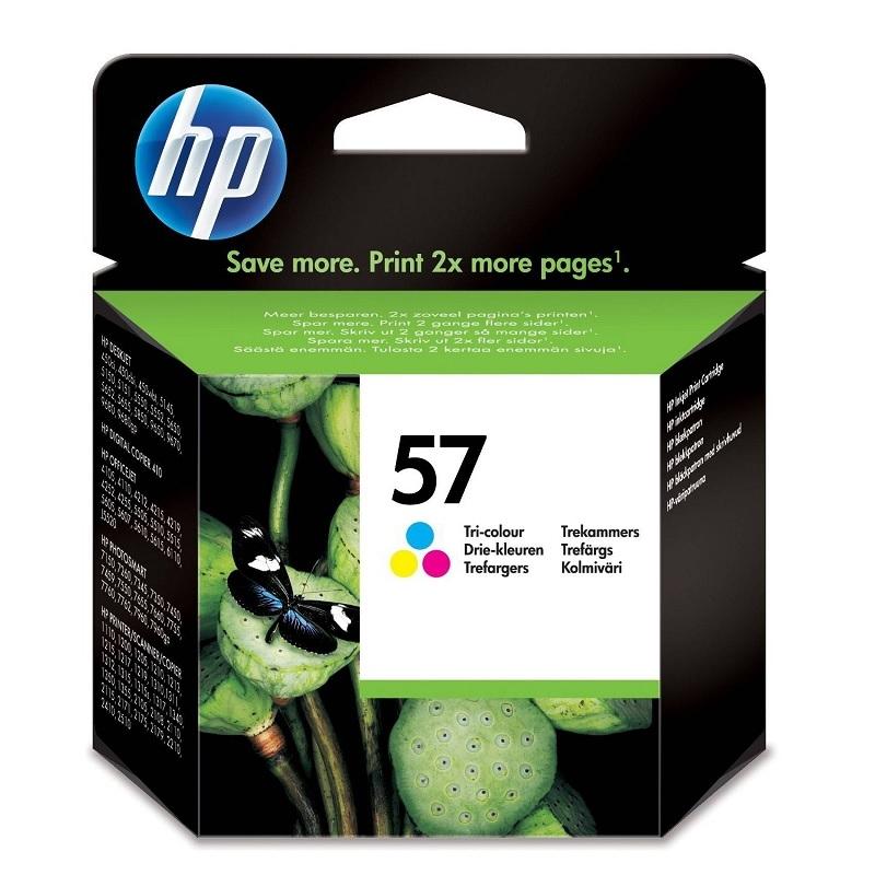 CARTUCHO ORIGINAL HP57 TRICOLOR DESKJET 5150/5550/5652/5850, PHOTOSMART 7150/7350/7345/7530/7550, PSC-1110 - C6657AE