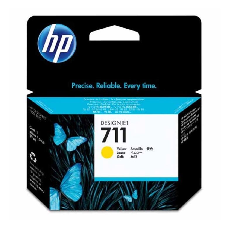 CARTUCHO ORIGINAL HP711 AMARILLO DESIGNJET T120/T520 - CZ132A