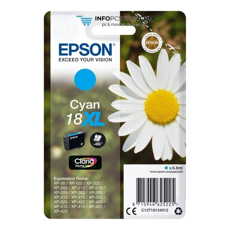 CARTUCHO ORIGINAL EPSON 18XL CIAN EXPRESSION HOME XP-102/205/215/305/405 - C13T18124010