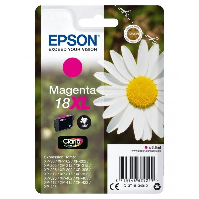 CARTUCHO ORIGINAL EPSON 18XL MAGENTA EXPRESSION HOME XP-102/205/215/305/405 - C13T18134010