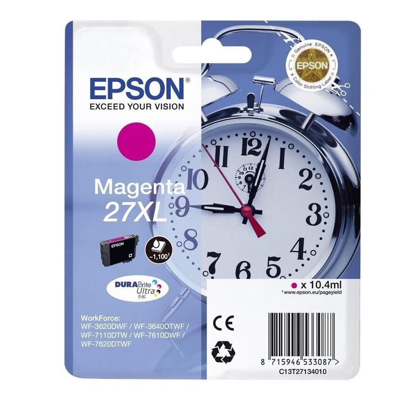 CARTUCHO ORIGINAL EPSON 27XL MAGENTA WORKFORCE WF-3000 7000 - C13T27134012