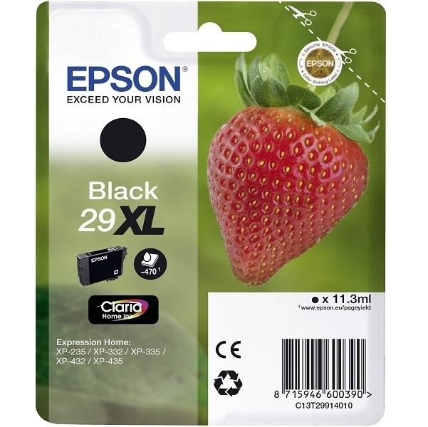 CARTUCHO ORIGINAL EPSON 29XL NEGRO XP 235 332 335 432 435 - C13T29914010