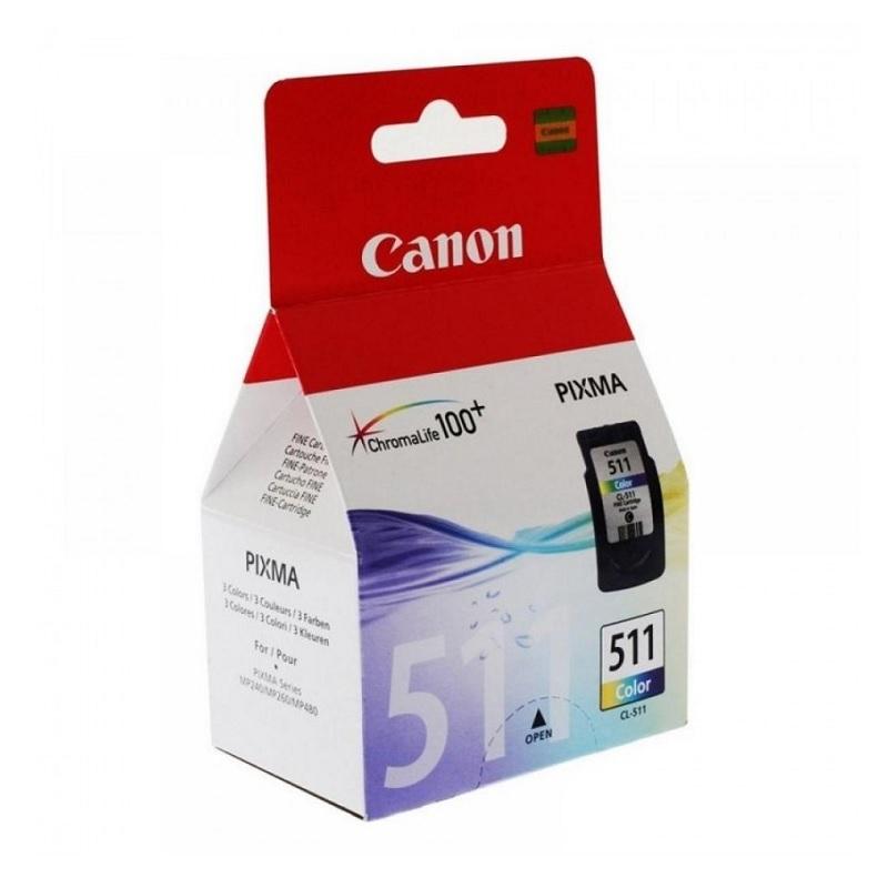 CARTUCHO ORIGINAL CANON CL511 TRICOLOR PIXMA MP240/260/280/480 - 2972B001