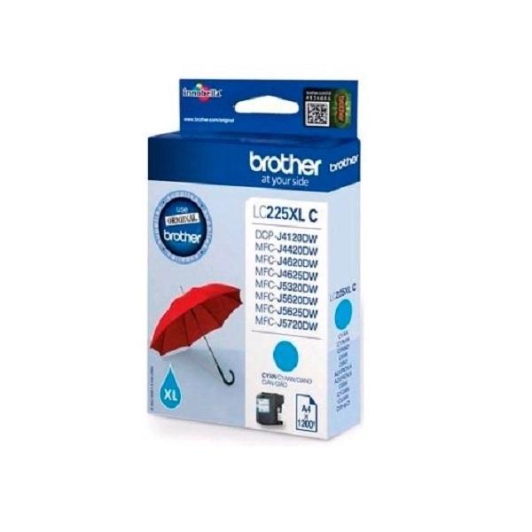 CARTUCHO INKJET BROTHER LC-225XLCBP DCP-J4120DW, MFC-J4420DW/J4620DW/J5620DW/J5625DW/J5720DW CIAN (1.200 PAGINAS)