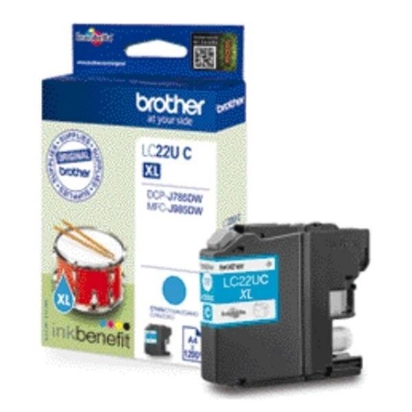 CARTUCHO INKJET BROTHER LC22UC CIAN DCPJ785DW (1.200 PAGINAS)
