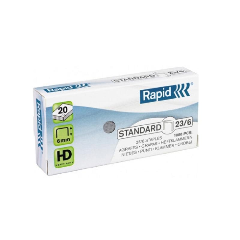 GRAPAS RAPID 23/6 1000UDS GALVANIZADA