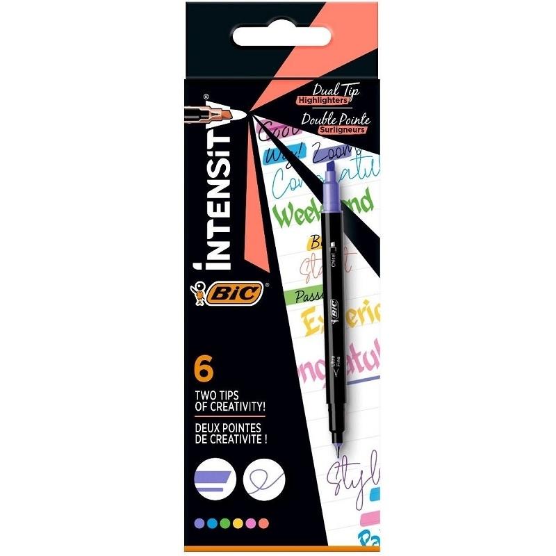 ROTULADOR BIC INTENSITY HIGHLIGHTER BLISTER DE 6