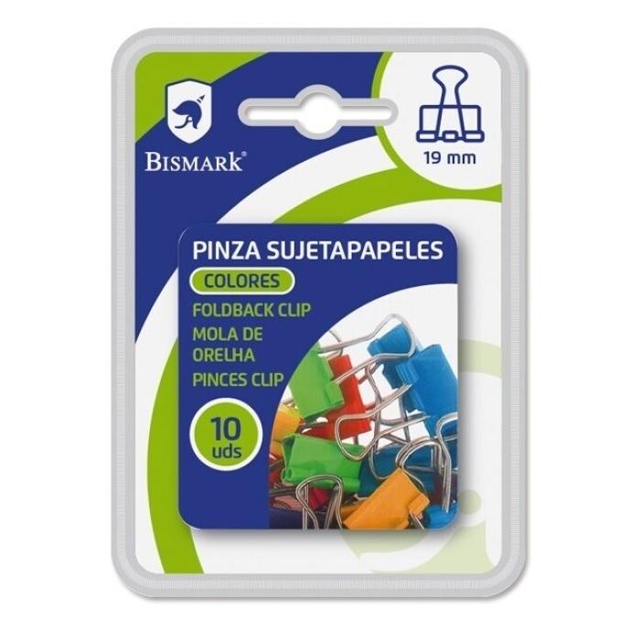 PINZAS ABATIBLES 19MM BLISTER 10 UNIDADES 328063 COLORES