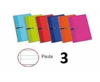 CUADERNOS TDD DINA5 80H.P.3 SURTIDO
