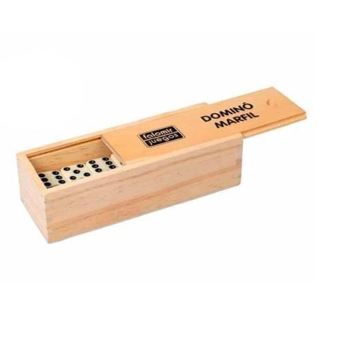 JUEGO DE DOMINO CAJA MADERA BLANCO PRO FALOMIR