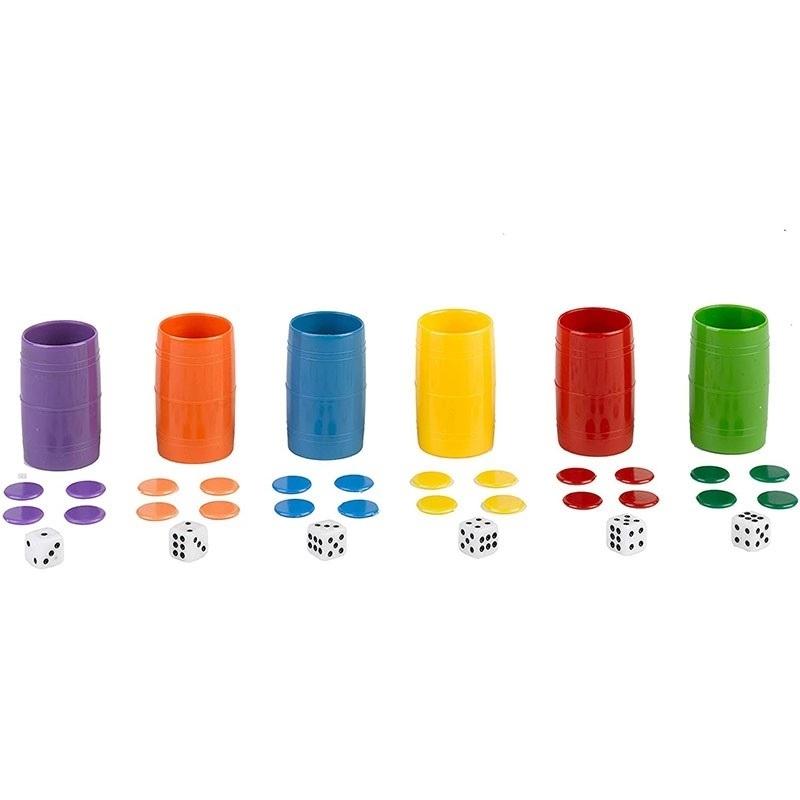 FICHAS DE PARCHIS OCA 6 JUGADORES CAJA DE PLASTICO FALOMIR