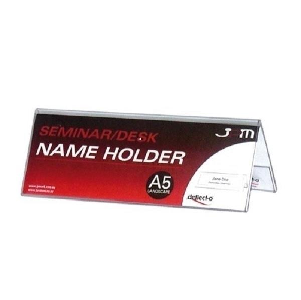 EXPOSITOR SOBREMESA PORTANOMBRES DOBLE CARA DINA6 150X55X30MM