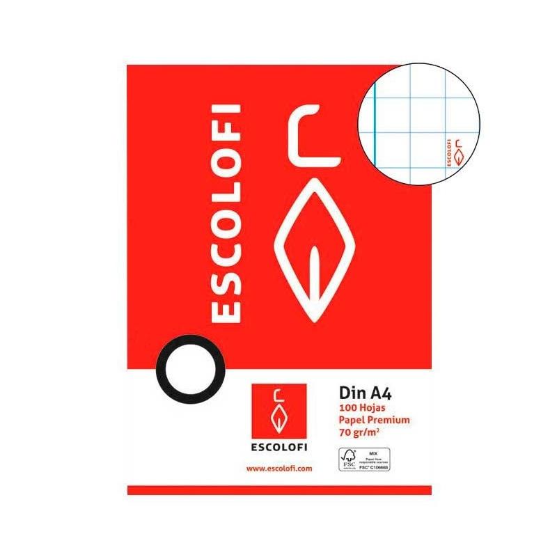 RECAMBIO DINA4 8X8 100H 70GR SIN PERFORAR ESCOLOFI RESMA