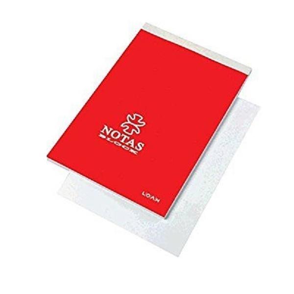 BLOCK DE NOTAS FOLIO CON TAPA LISO BLANCO LOAN T-501