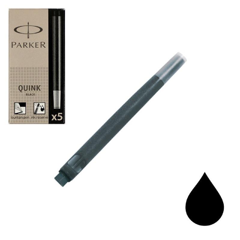 RECAMBIO CARTUCHOS PLUMA PARKER CARTUCHOS PLUMA NEGRO 5UDS