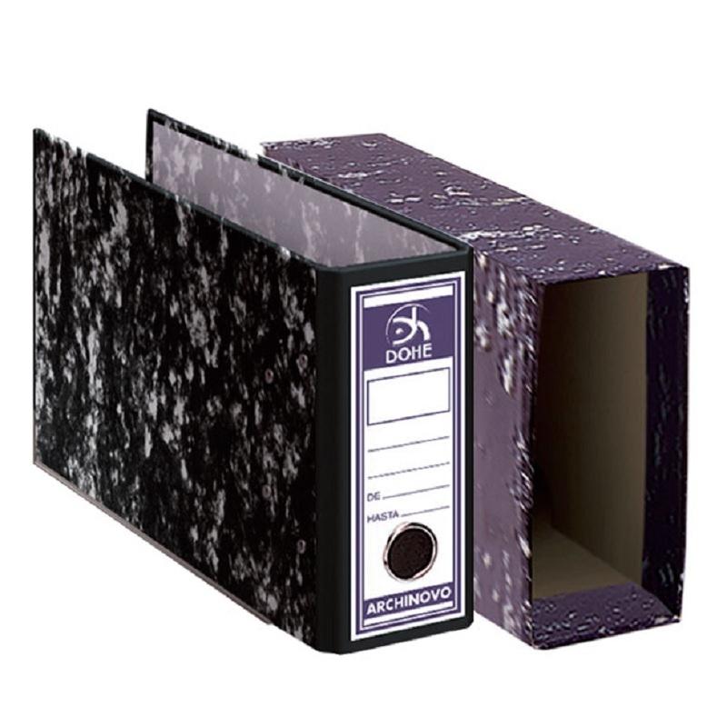 FUNDA CAJA PARA ARCHIVADOR DINA5 CUARTO APAISADO NEGRO DOHE