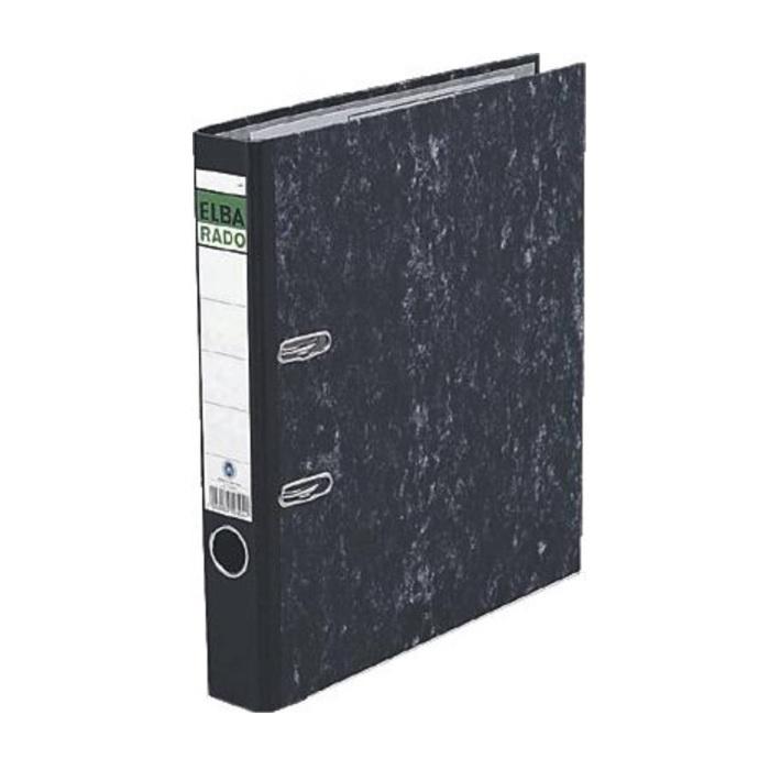 ARCHIVADOR PALANCA RADO CLASICO JASPEADO DINA4 ESTRECHO NEGRO