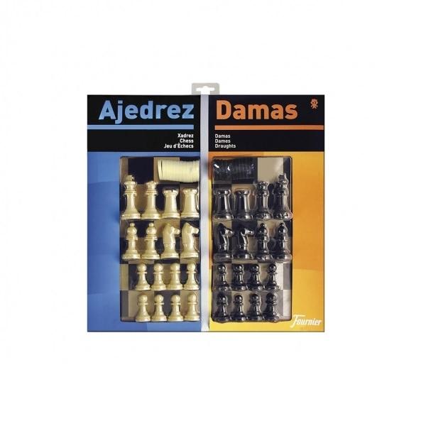 TABLERO DE AJEDREZ DAMAS 40CMT CON ACCESORIOS