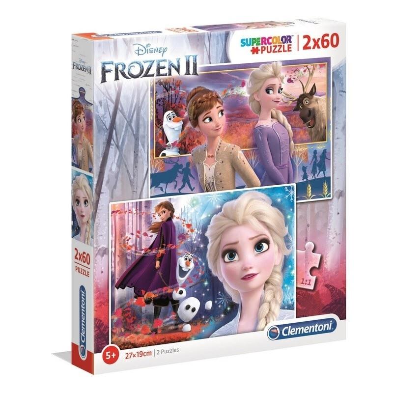 PUZZLE 2X60 PIEZAS DISNEY FROZEN II CLEMENTONI 21609