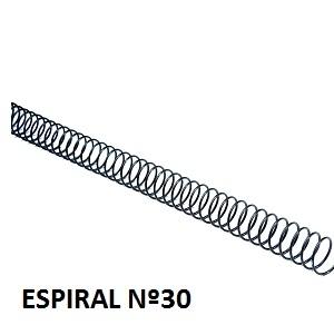 ESPIRALES METALICAS 30MM NEGRAS PASO 64 (5:1) CAJA DE 50UDS FELLOWES ESP030