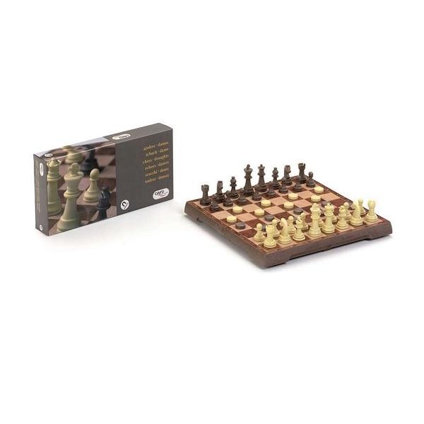 JUEGO MAGENTICO DAMAS O AJEDREZ 24X24 CAYRO
