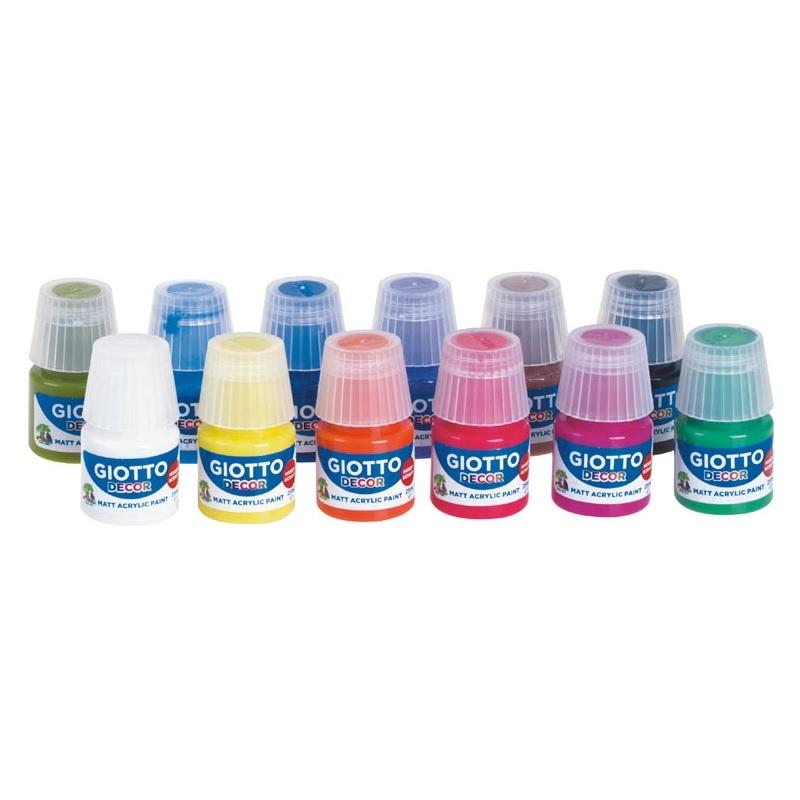 PINTURA ACRILICA GIOTTO 25ML BOTE VERDE ESMERALDA