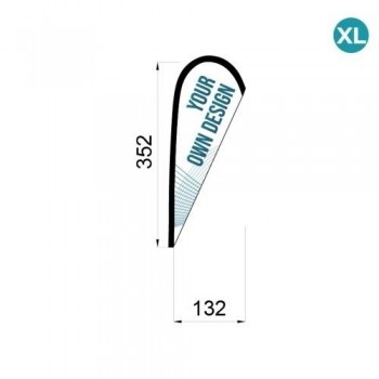 BANDERA SUELTA FLY BANNER GOTA XL 352X132CM