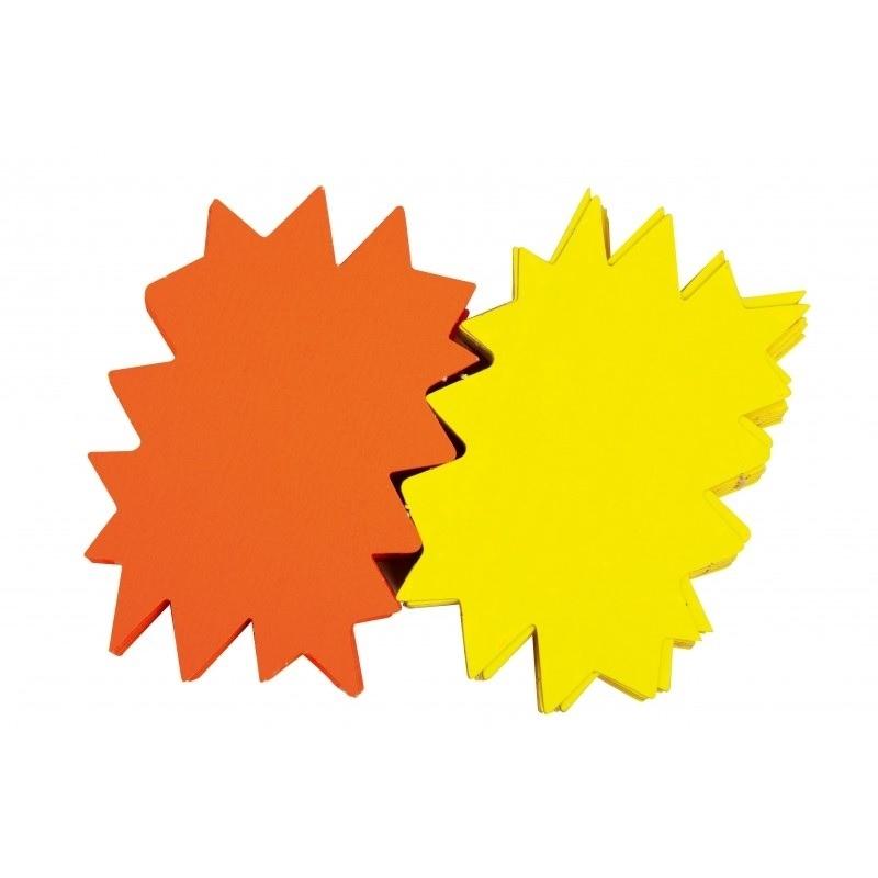 ETIQUETAS OFERTAS FLASH 16X24 450GR  AMARILLO/NARANJA PACK 25 APLI (  100400  )