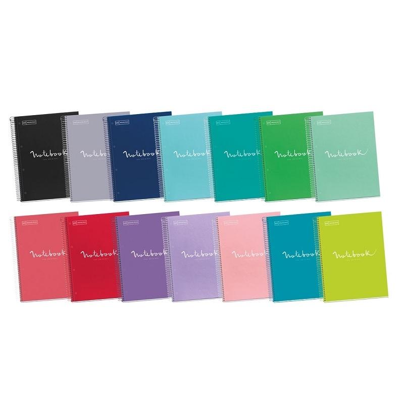 CUADERNO ESP DINA5 MICROPER LINEAS TDD 1 BANDA 80 HOJAS 90GR EMOTIONS TURQUESA
