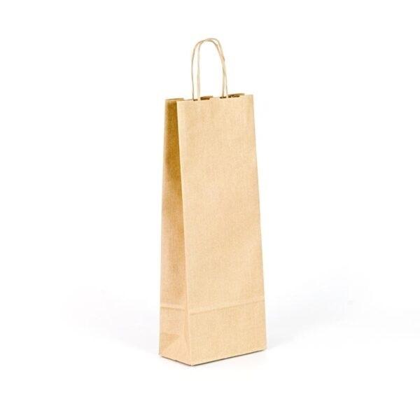 BOLSAS BOTELLAS ASA RETORCIDA KRAFT 15X39,5 VERJURADO 15