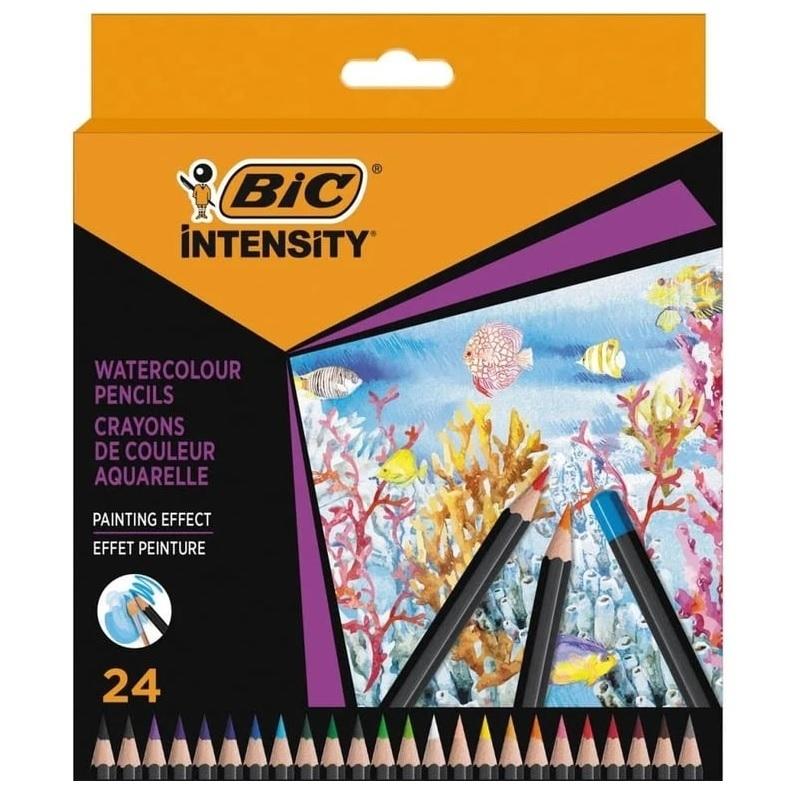 LAPICES COLOR ACUARELABLES BIC INTENSITY WATERCOLOR 24 COLORES