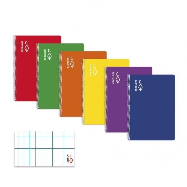 CUADERNO ESP FOLIO 5X5 TDD 100H 70GR CON MARGEN ESCOLOFI VIOLETA